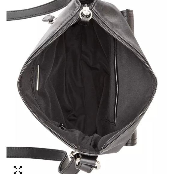 NEW GIANNI BERNINI BLACK LEATHER NAPPA NS CROSSBODY - Picture 2 of 6